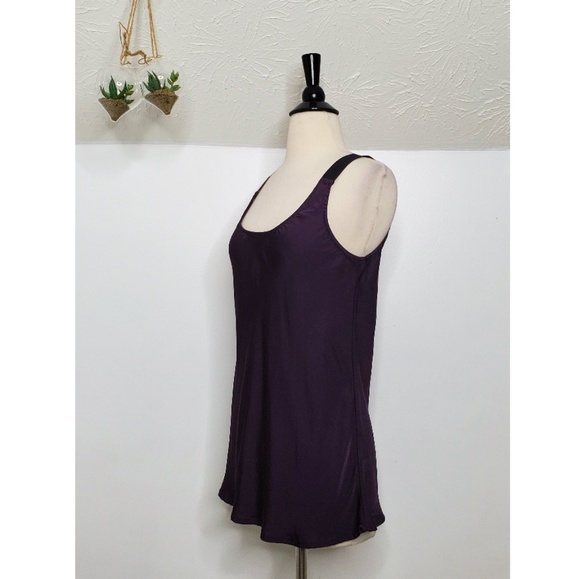 Theory Purple Tank With Wide Black Straps - Picture 5 of 6